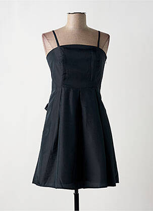 Robe courte coupe cintrée fines bretelles noir BON PRIX femme