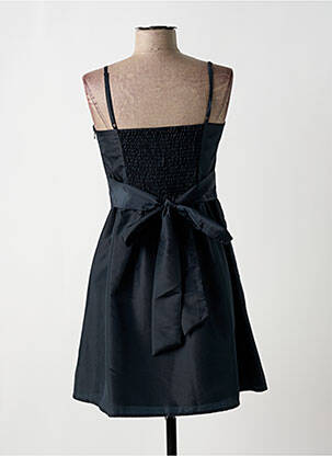 Robe courte coupe cintrée fines bretelles noir BON PRIX femme