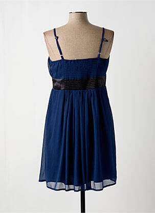 Robe mi-longue coupe fluide fines bretelles bleu BON PRIX femme