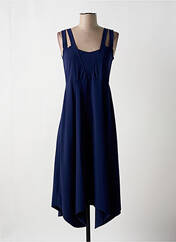Robe mi-longue bleu TANAIS pour femme seconde vue