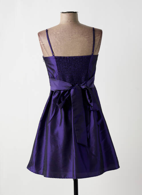 Robe courte coupe cintrée fines bretelles violet BON PRIX femme