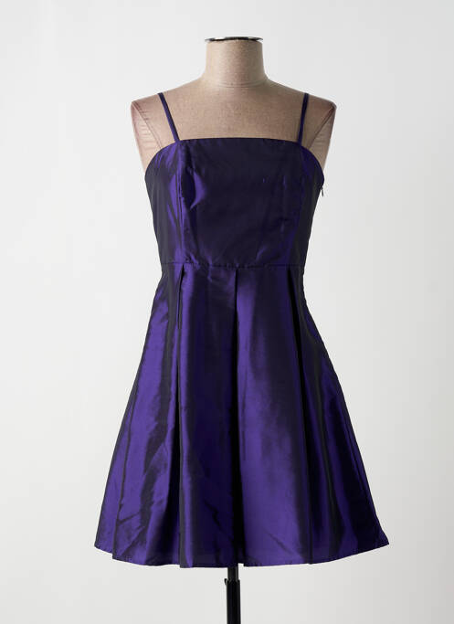 Robe courte violet BON PRIX pour femme