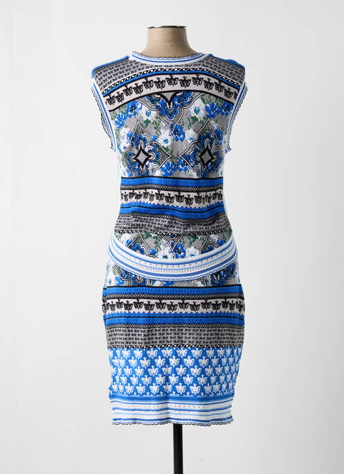 Robe mi-longue bleu BODY FLIRT pour femme