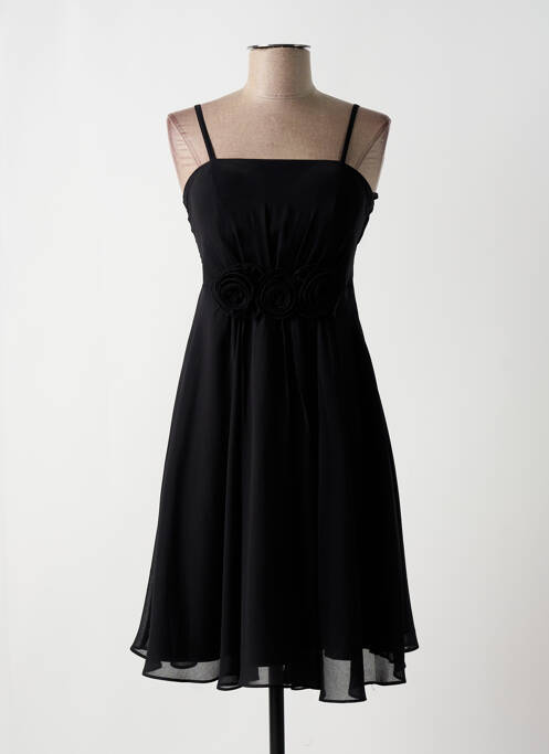 Robe mi-longue noir CC COLLECTION pour femme