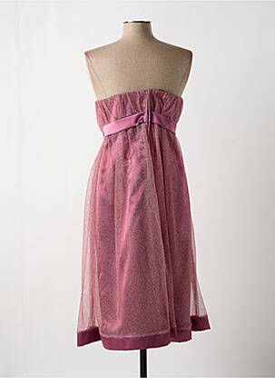 Robe mi-longue sans manche sans manche rose MATRIMONIA femme