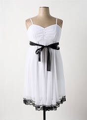 Robe mi-longue blanc BON PRIX pour femme seconde vue