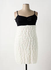 Robe mi-longue blanc BON PRIX pour femme seconde vue