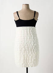 Robe mi-longue blanc BON PRIX pour femme seconde vue