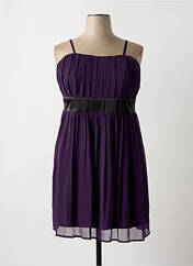 Robe mi-longue violet BON PRIX pour femme seconde vue