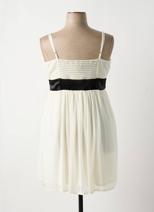 Robe mi-longue coupe évasée fines bretelles beige BON PRIX femme