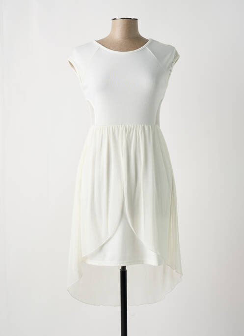 Robe mi-longue blanc RAINBOW pour femme