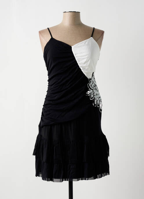 Robe mi-longue noir BODY FLIRT pour femme