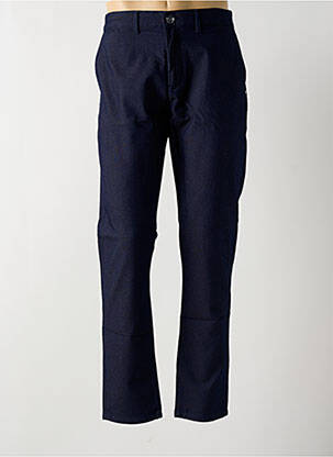 Pantalon chino poches taille normale bleu IZAC homme