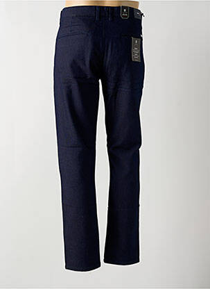 Pantalon chino poches taille normale bleu IZAC homme
