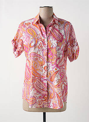 Chemisier manches courtes manches courtes rose JUST WHITE femme