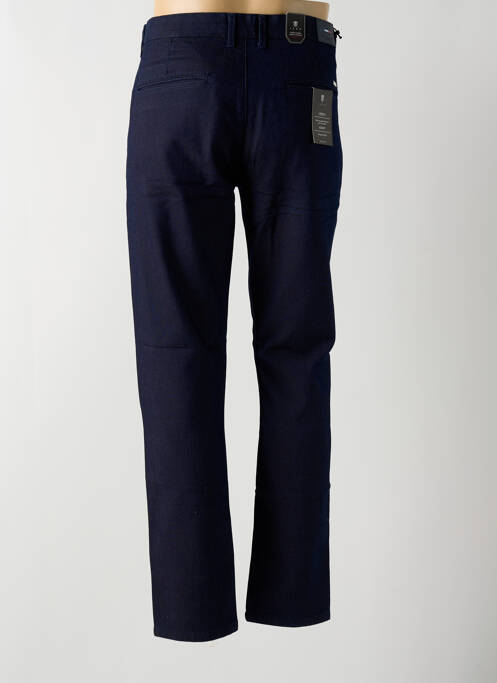 Pantalon chino poches taille normale bleu IZAC homme