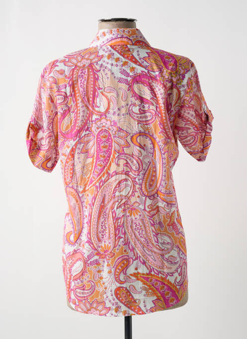 Chemisier manches courtes manches courtes rose JUST WHITE femme