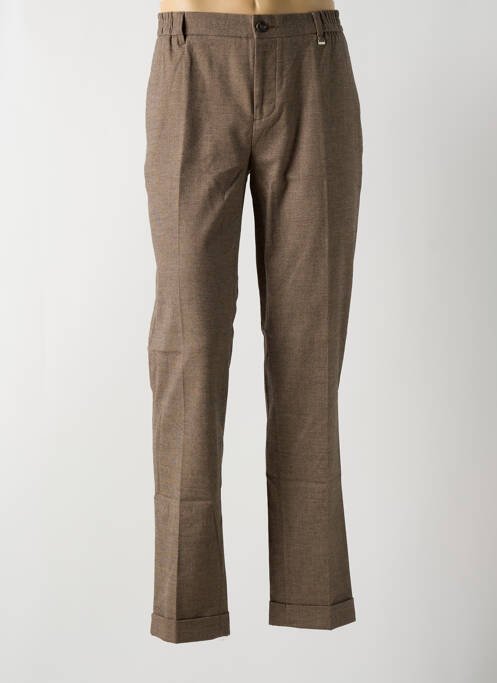 Pantalon slim marron IZAC pour homme