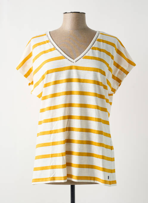 T-shirt jaune ELLE EST OU LA MER pour femme