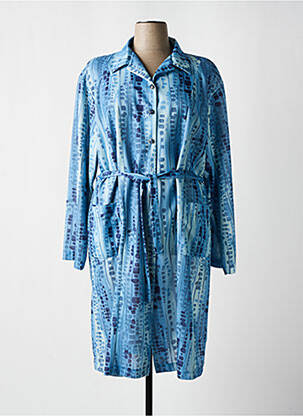 Robe mi-longue manches longues manches longues bleu 20/20 femme
