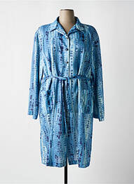 Robe mi-longue manches longues manches longues bleu 20/20 femme