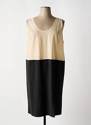 Robe mi-longue sans manche sans manche gris TENCY femme