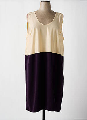 Robe mi-longue sans manche sans manche violet ISA COUTURE femme