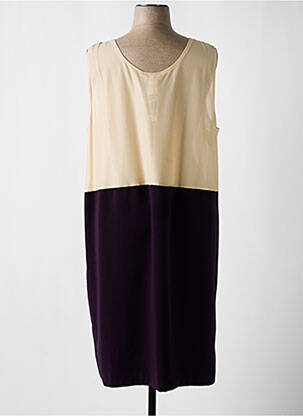 Robe mi-longue sans manche sans manche violet ISA COUTURE femme