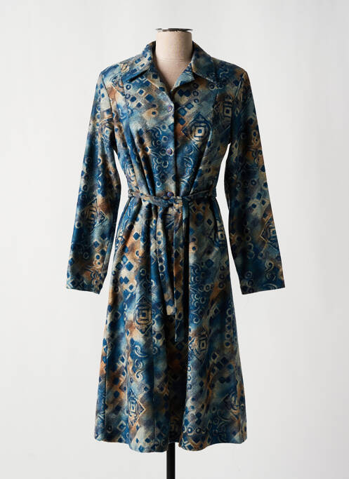 Robe mi-longue bleu 20/20 pour femme