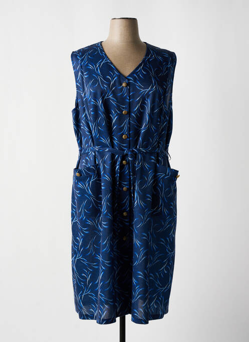 Robe mi-longue bleu ATLANTA pour femme