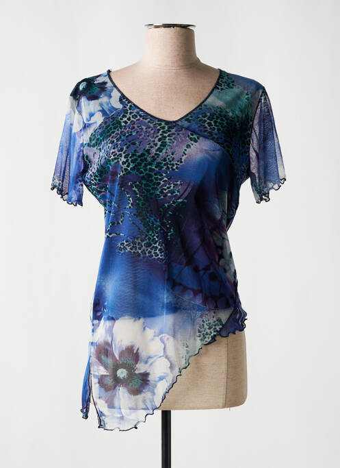 Top bleu FINETTE pour femme