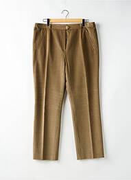 Pantalon droit stretch taille normale marron SYM femme