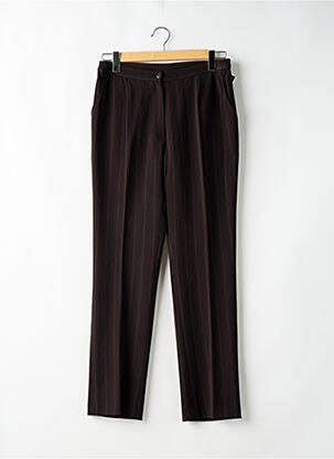 Pantalon droit taille élastique taille normale marron GUY DUBOUIS femme