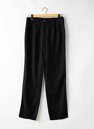 Pantalon droit tissage crêpe taille normale noir CHRISTIAN MARRY femme