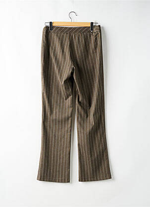 Pantalon droit taille à pinces taille normale vert 20/20 femme