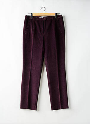 Pantalon droit stretch taille normale violet SYM femme