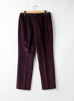 Pantalon droit stretch taille normale violet SYM femme