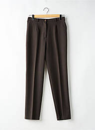 Pantalon slim taille basse taille basse marron 20/20 femme