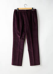 Pantalon droit violet SYM pour femme seconde vue