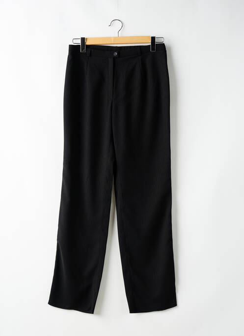 Pantalon droit tissage crêpe taille normale noir CHRISTIAN MARRY femme