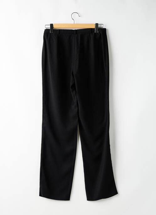 Pantalon droit tissage crêpe taille normale noir CHRISTIAN MARRY femme