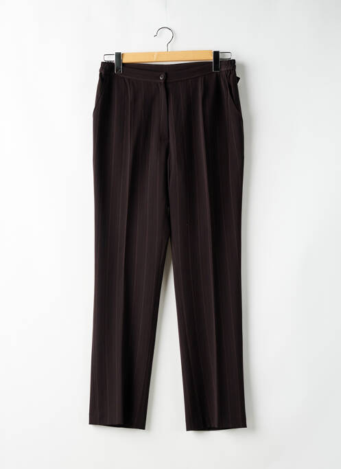 Pantalon droit marron GUY DUBOUIS pour femme