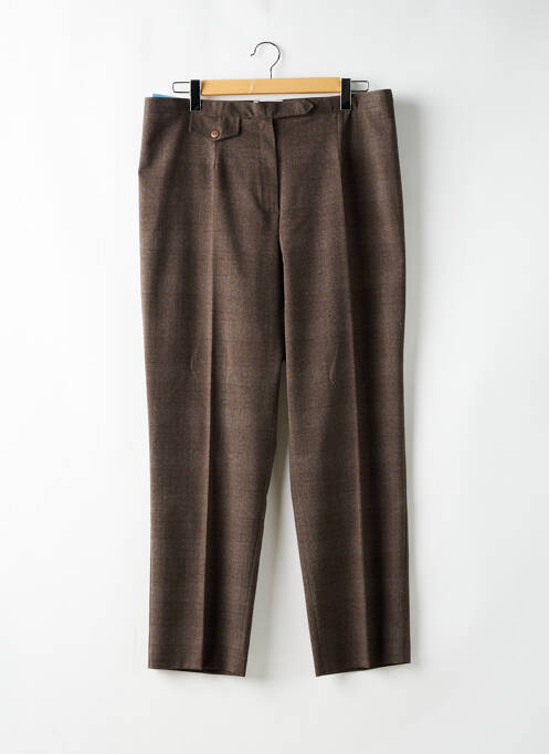 Pantalon droit marron LAURA DE L'ISLE pour femme