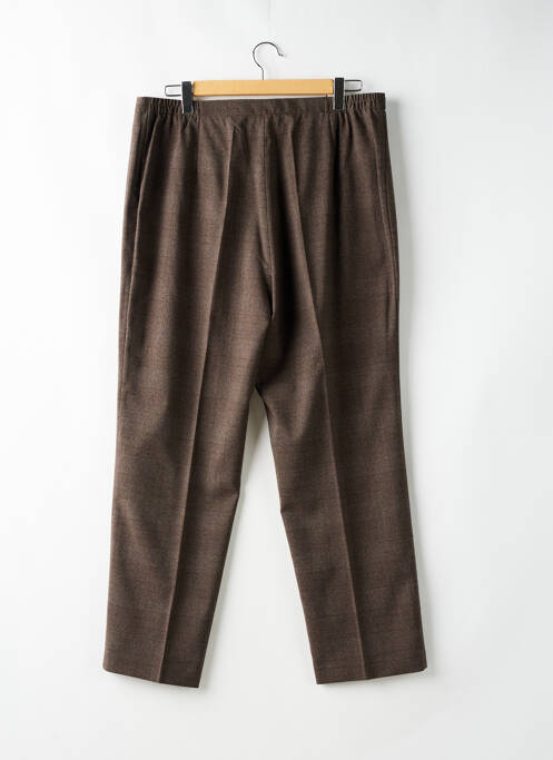 Pantalon droit marron LAURA DE L'ISLE pour femme