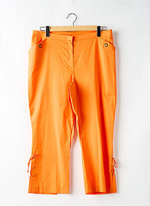 Pantalon droit poches orange LUISA VIOLA femme