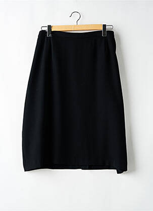 Jupe mi-longue coupe droite noir FRANCOISE F femme