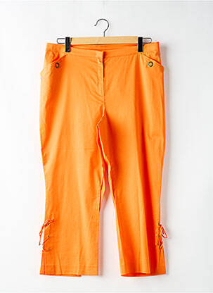 Pantalon droit orange LUISA VIOLA pour femme