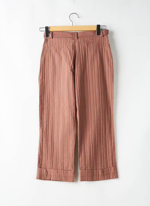 Pantalon 7/8 marron S.CAPADE pour femme