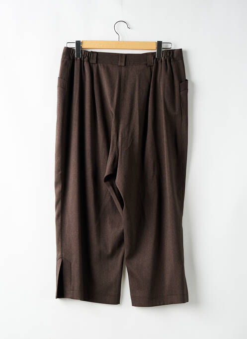 Pantalon droit marron LAURA DE L'ISLE pour femme