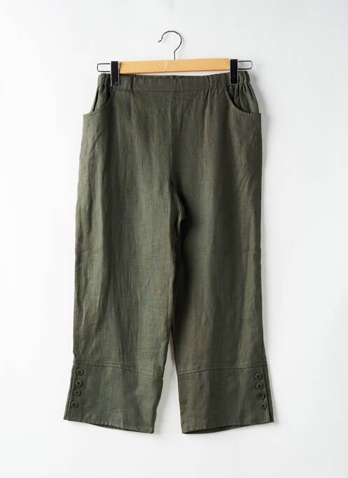 Pantalon droit vert LAURA DE L'ISLE pour femme